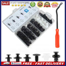100 in 1 Universal Car Clips Auto Rivets Fasteners Assortment + 6 inch Remover