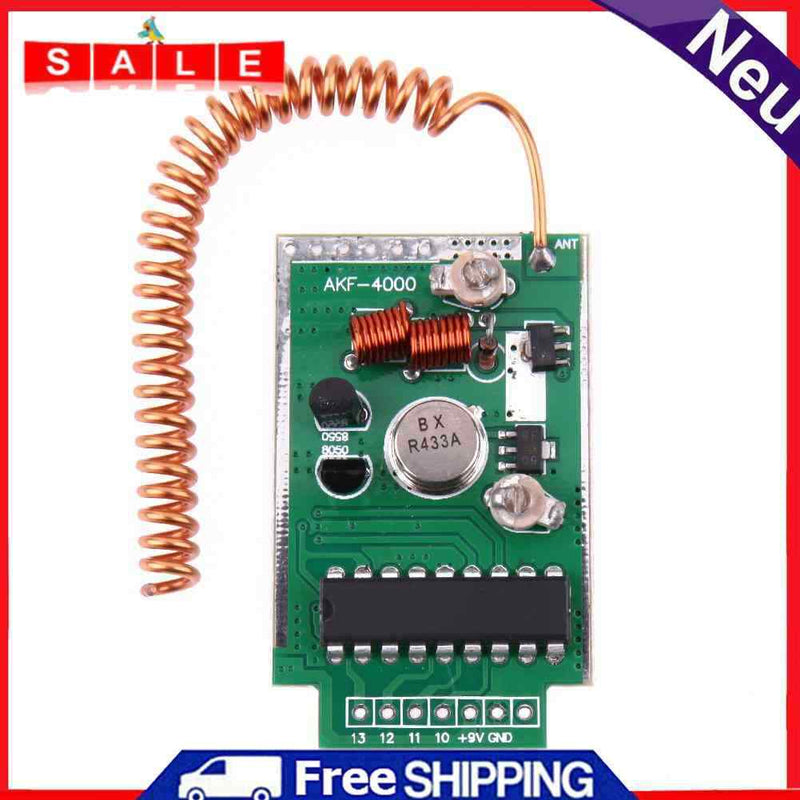 Large Power DC 9V RF 433Mhz Wireless Remote Transmitter Module Kit for Arduino