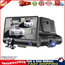 Dual Lens Dash Cam 4 Inch Display Dashboard Camera with Rear View Camera Newly