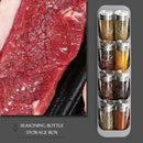 Eight Slots Drawer Condiment Seasoning Bottle Box Kitchen Storage Rack Organizer