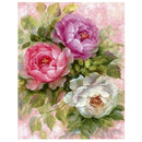 40x30cm 5D Diamond DIY Flowers Painting Cross Stitch Needlework Craft Decor