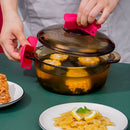 Bowknot Silicone Pot Clips Potholders Anti-scald Gloves Hot Handle Holder