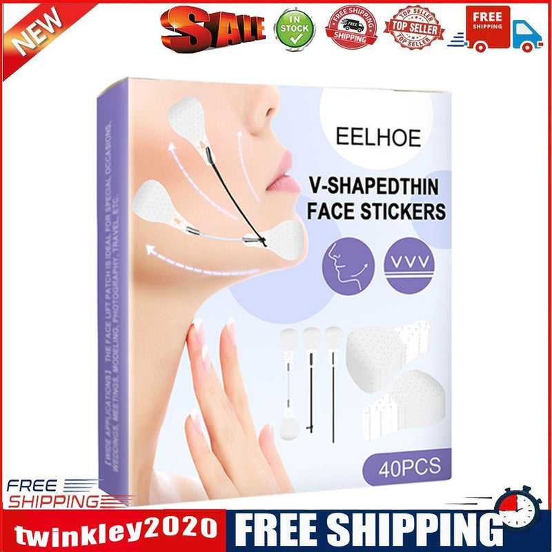 Rubber Invisible V-Shape Thin Face Stickers Waterproof Instant Chin Tape