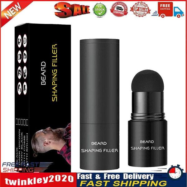 Beard Filler Pencil Enhancer Thicker Moustache Shaping Tool (Dark Brown) Newly