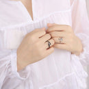 Gothic Little Devil Open Rings Evil Vampire Rings Adjustable Copper Rings