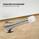 Wall Mounted Spring Door Stopper Bedroom Baseboard Wall Decorative Door Protect