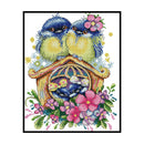 Partial Cross Stitch DIY 14CT Printed Warm Home Hand-made Wall Artwork Kits