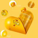 Water Bottle - Love Heart Storage Rotatable Water Bottle for Sport (Yellow)