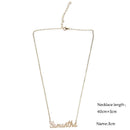 Unisex Nameplate Pendant Chain Customized Signature Necklace Gift/Samantha