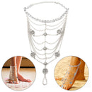 Summer Beach Tassel Anklet Bracelet Fashion Coin Pendant Women Barefoot San