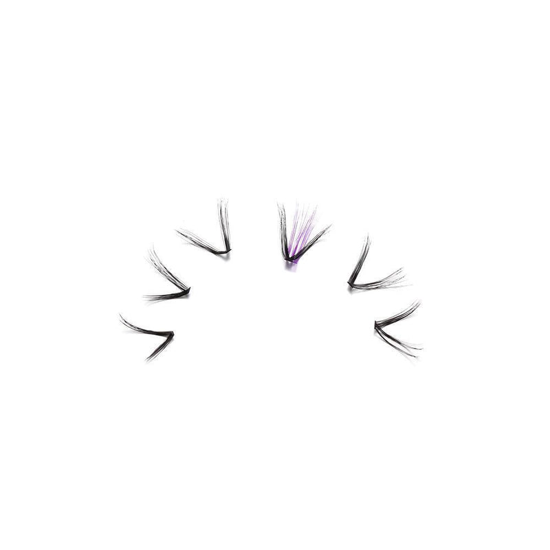 Volume Segment Eyelashes V-shape Cluster Lashes Individual False Eyelashes Blue