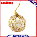 6pcs Luxury Christmas Fixed Ball Hollow Wire Home Party Wall Hanging Ornament