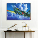 Oil Paint By Numbers Picture DIY Painting Airplane Abstract Handmade Gift for Ad