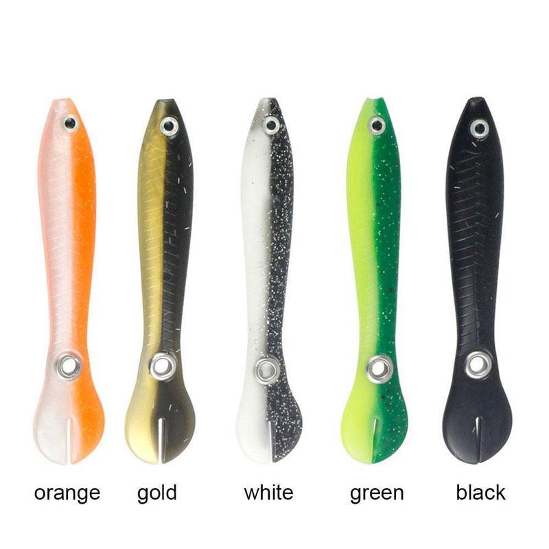 20pcs 10cm 6g Bionic Loach Fishing Artificial Crankbait Soft Baits (Mixed)