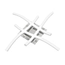 LED Ceiling Lamp 85-265V Forked Shaped Curved Modern Lamp (Cold White 4LED)