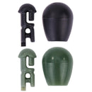 10pcs Carp Fishing Quick Change Beads Method Feeder Line Holder (S Black)