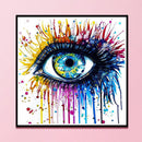 Full Embroidery Eco-Cotton Thread 11CT Counted DIY Color Eye Cross Stitch K