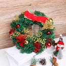 Bow-knot Christmas Wreath Garland Ornament Wall Hanging Christmas Decorations