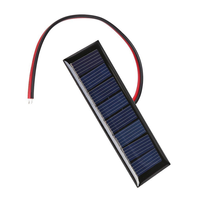 4V 0.2W 2-Wire Epoxy Solar Panel 8 Solar Cells for Solar Projects (2pcs)