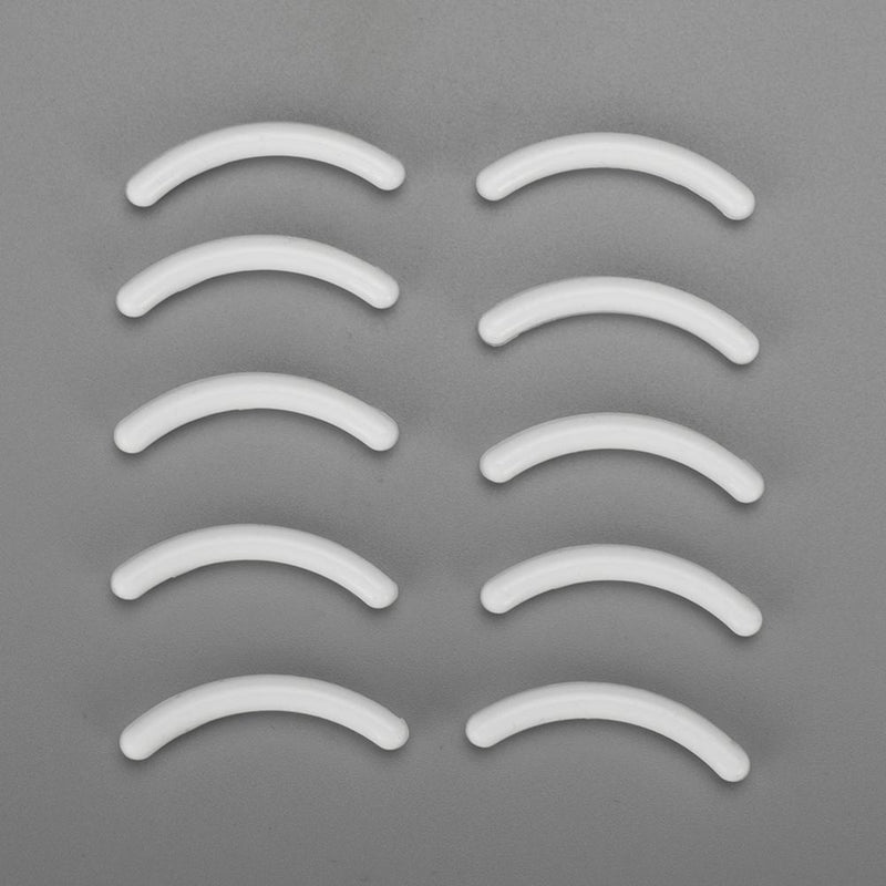 10pcs Silicone Eyelashes Curler Replacement Refill Pads Makeup Tools/White