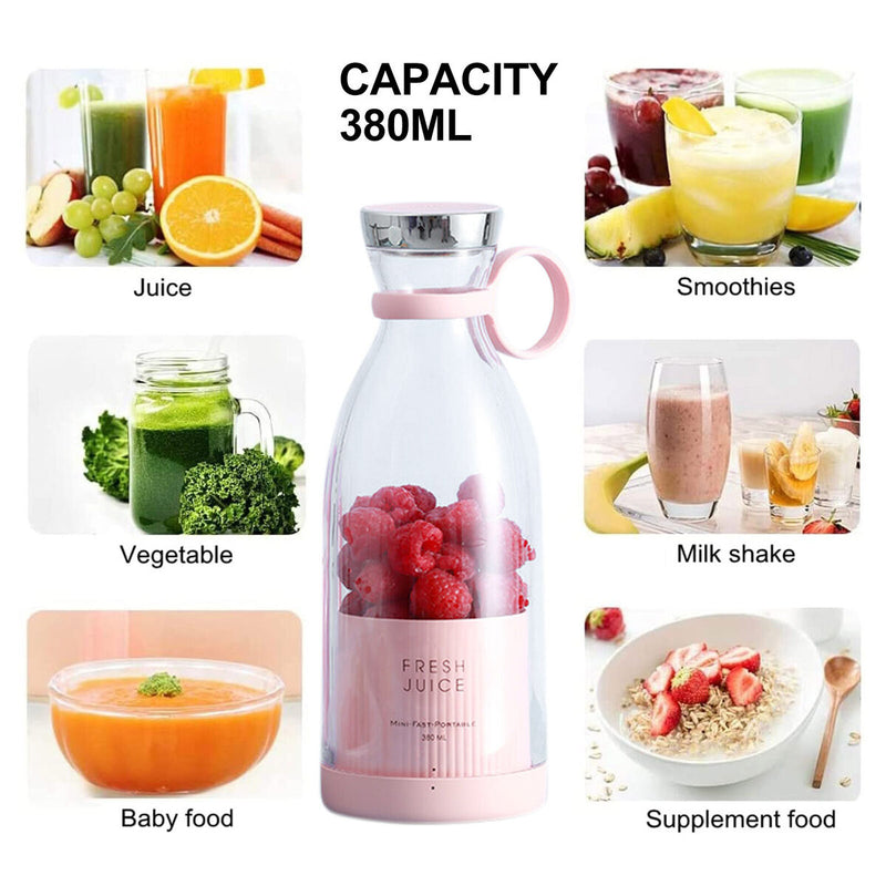 Portable Blender - Stainless Steel Personal Size Blender with Silicone Hand