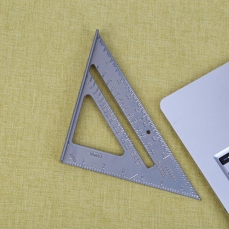 Metric Inch 90 Degree 45  Degree Square Triangle Ruler Measurement  Tools