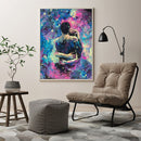 Painting By Numbers Kit DIY Hugging Hand Painted Canvas Oil Art Picture