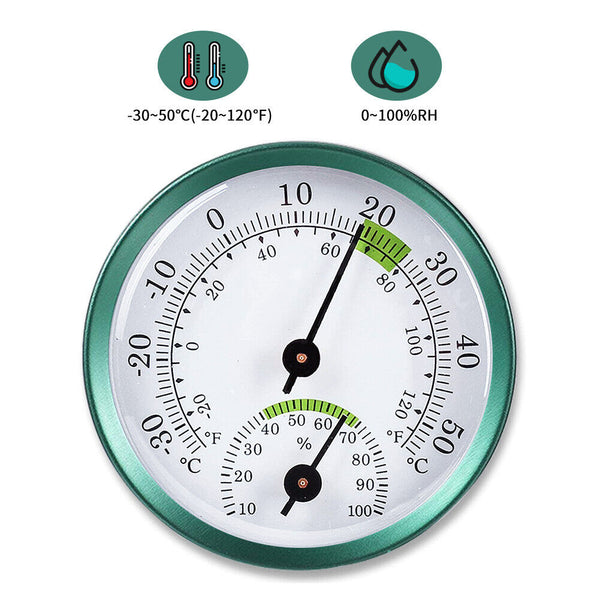 2 in 1 Thermometer Hygrometer Dual Gauges for Indoor Outdoor Home Office