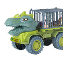 Dinosaurs Transport Car Carrier Truck Toys Pull Back Vehicle Trailer (B) Newly