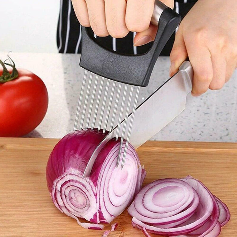 Food Slice Assistant Onion Holder Cutting Aid Strips Sale HOT Meat Slicer J0N2