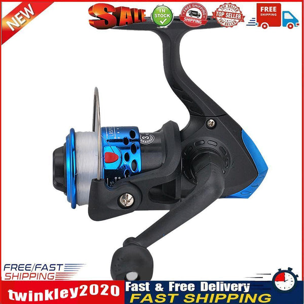 Spinning Reel 3BB Spool Wire Cup Gear Ratio 5.1/1 Sea Fishing Reel (Blue) Newly