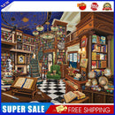 Cozy Study Room Canvas Paint By Numbers Oil Hand Painted Kit Home Wall Art