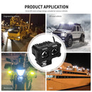 4000lm Waterproof Car Headlights Motorcycle LED Driving Spotlights Lights Newly