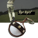 Outdoor Golf Protective Ball Cover Cowhide Leather Golf Training Ball Bag Holder