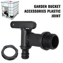 3/4" Plastic Faucet Bucket Tools 16.5mm Barrel Joint C3 Hose For IBCGardenHose.