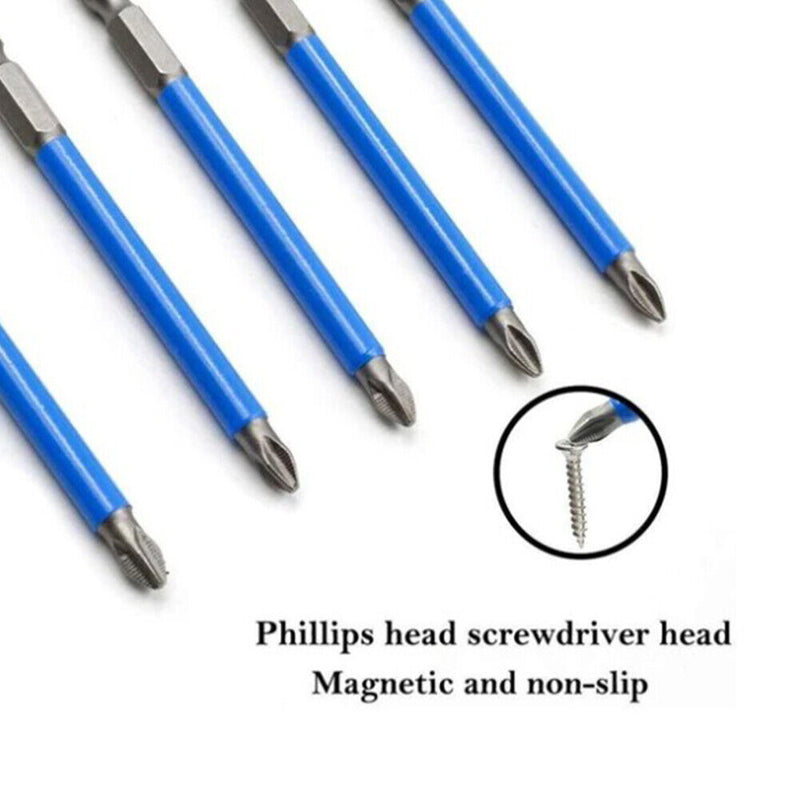 7pcs Electric Cross Non Slip Drill Bits Screwdriver with Strong Magnet