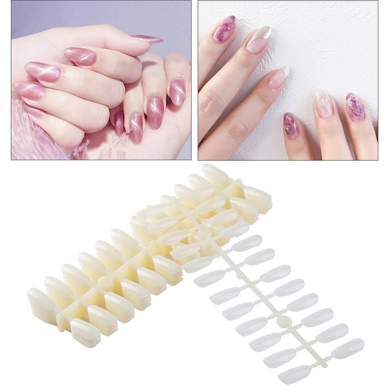 240pcs False Nail Tips Polish Gel DIY Nails Display Shelf Nail Art (Beige) Newly