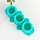 3 In 1 Silicone Mold Succulent Plant Flower Pot originality Candle Holder Mould