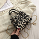 Female Chain Houndstooth Shoulder Bags Lady Luxury Woolen Cloth Crossbody Bags