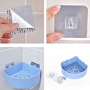 nail Plastic Shampoo Organizer Bathroom Shelf Shower Holder Corner Storage Rack