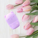 Silicone Beauty Sponge Storage Box Egg Stand Powder Puff Holder (Purple) Newly