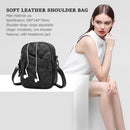 Casual Solid Soft PU Clutches Lattice Zipper Women Shoulder Totes Messenger Bags