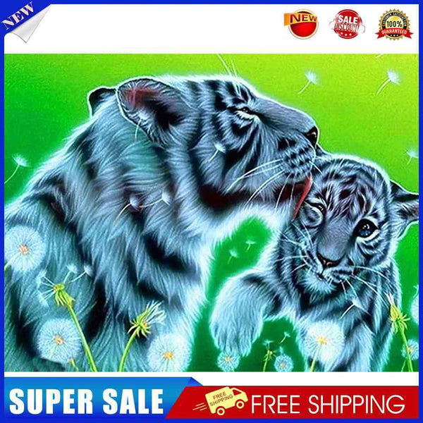 #A 5D Diamond Painting Kits Tiger Full Square Drill DIY Wall Art Crafts Animal S