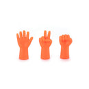 6pcs Cute Knitting Point Cap Needle Tip Protector Anti-shedding (Orange)
