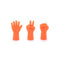 6pcs Cute Knitting Point Cap Needle Tip Protector Anti-shedding (Orange)