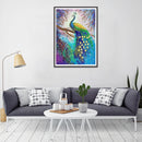 5D DIY Special Shaped Diamond Painting Peafowl Cross Stitch Craft Needlework Kit