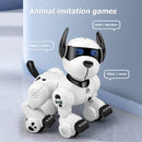 Electronic Dancing Smart Remote Control Robotic Patrol Dog Pets Toys White