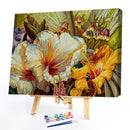 Frameless Painting By Numbers DIY Warm Flower Hand Painted Oil Picture Craft