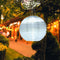 30cm 12 inch Waterproof Lantern Solar Nylon Cloth Hang Festival Lights (A) Newly