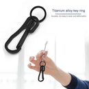 Spring Key Chain Stainless Steel Keychain Carabiner Belt Buckle Hanging Keyring